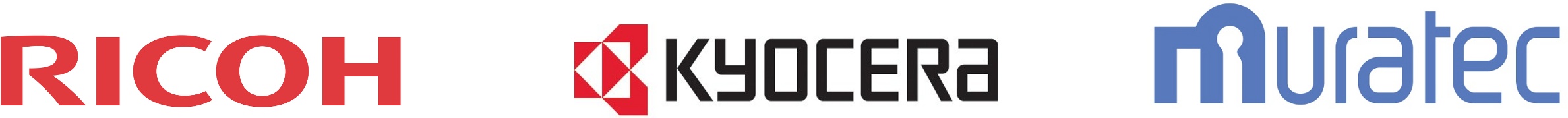 Ricoh  Kyocera  Muratec Logos